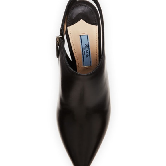 Prada Pointed Toe Slingback Bootie Size 39 / US 9 - Picture 3 of 8